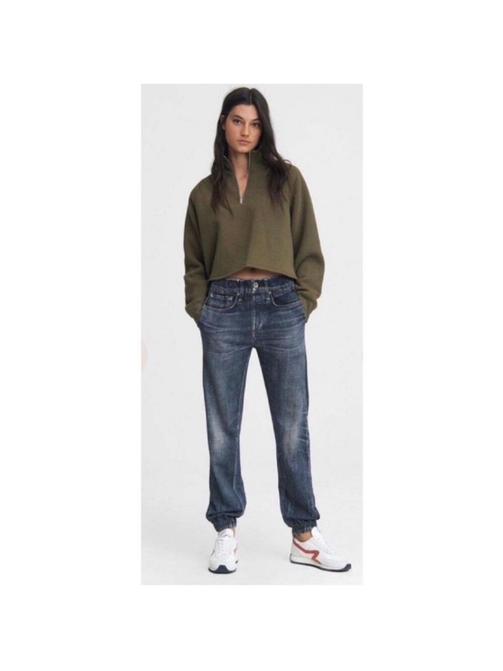 Rag & Bone Miramar Jogger Pants Sweatpant Jeans Blue Medium - Picture 8 of 12